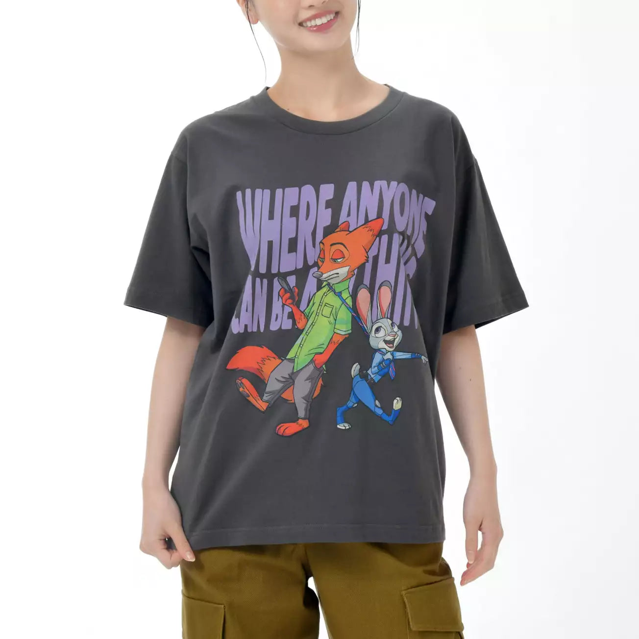 Japan Limied - Zootopia Comic Style - Judy Hopps, Nick Wilde & Lemming Businessman - Short Sleeve T-Shirt