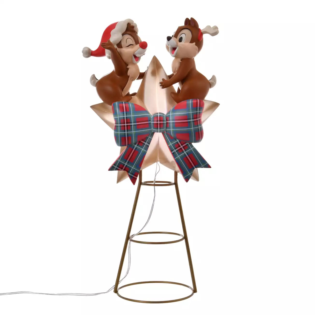 NOV 4 PREORDER - Japan Disney Store - Christmas 2025 - Chip & Dale - Light Up Tree Topper