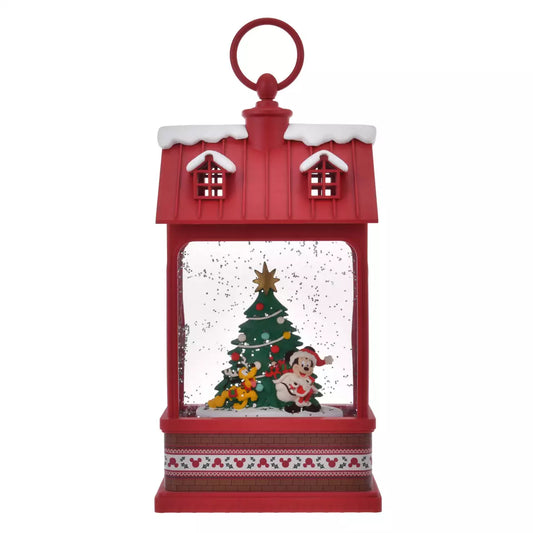 NOV 4 PREORDER - Japan Disney Store - Christmas 2025 - Mickey & Pluto - Snow Globe Music & Light-Up Lantern