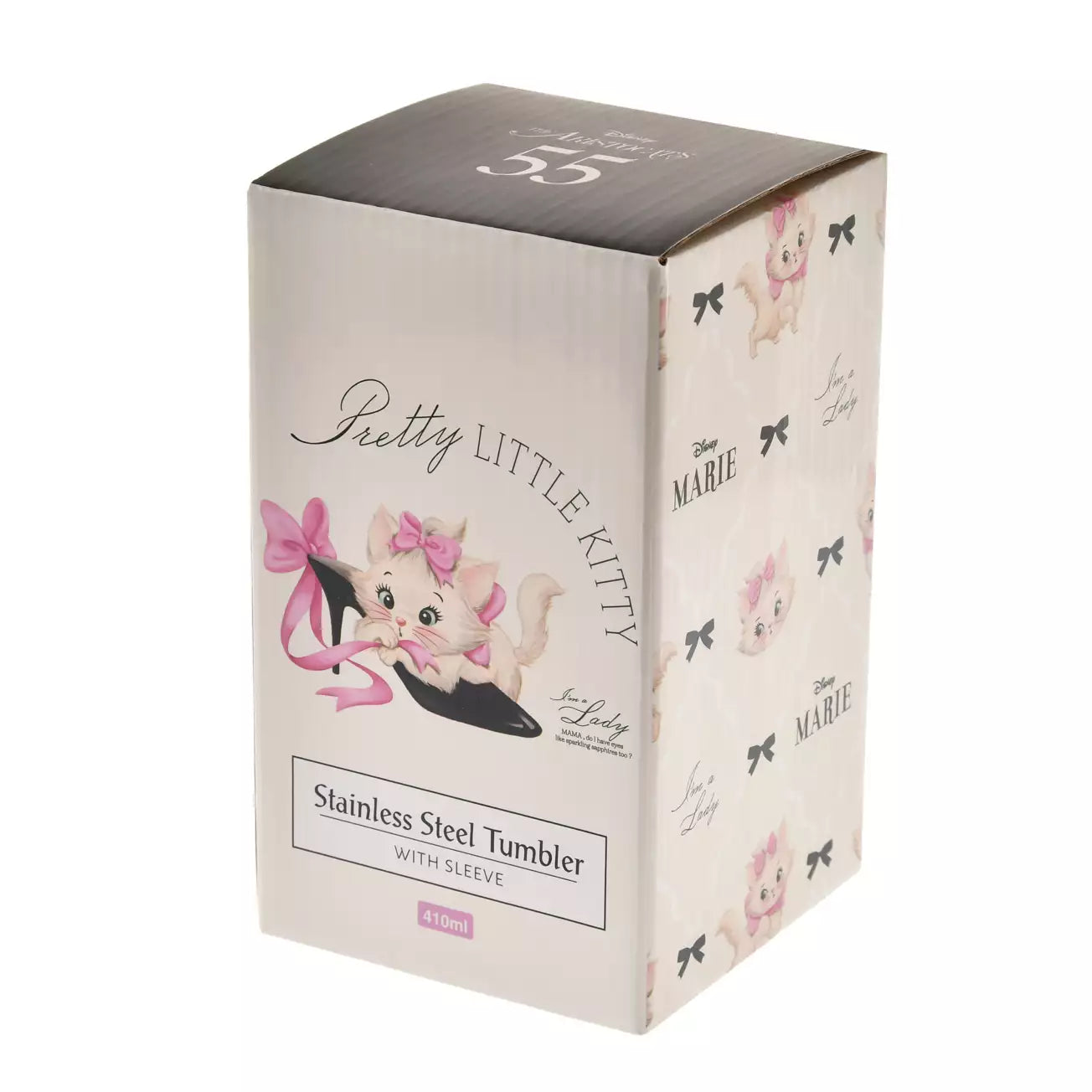 16 DEC PREORDER - Japan Disney Store - The Aristocats 55th Anniversary - Marie - Stainless Steel Tumbler with Strap