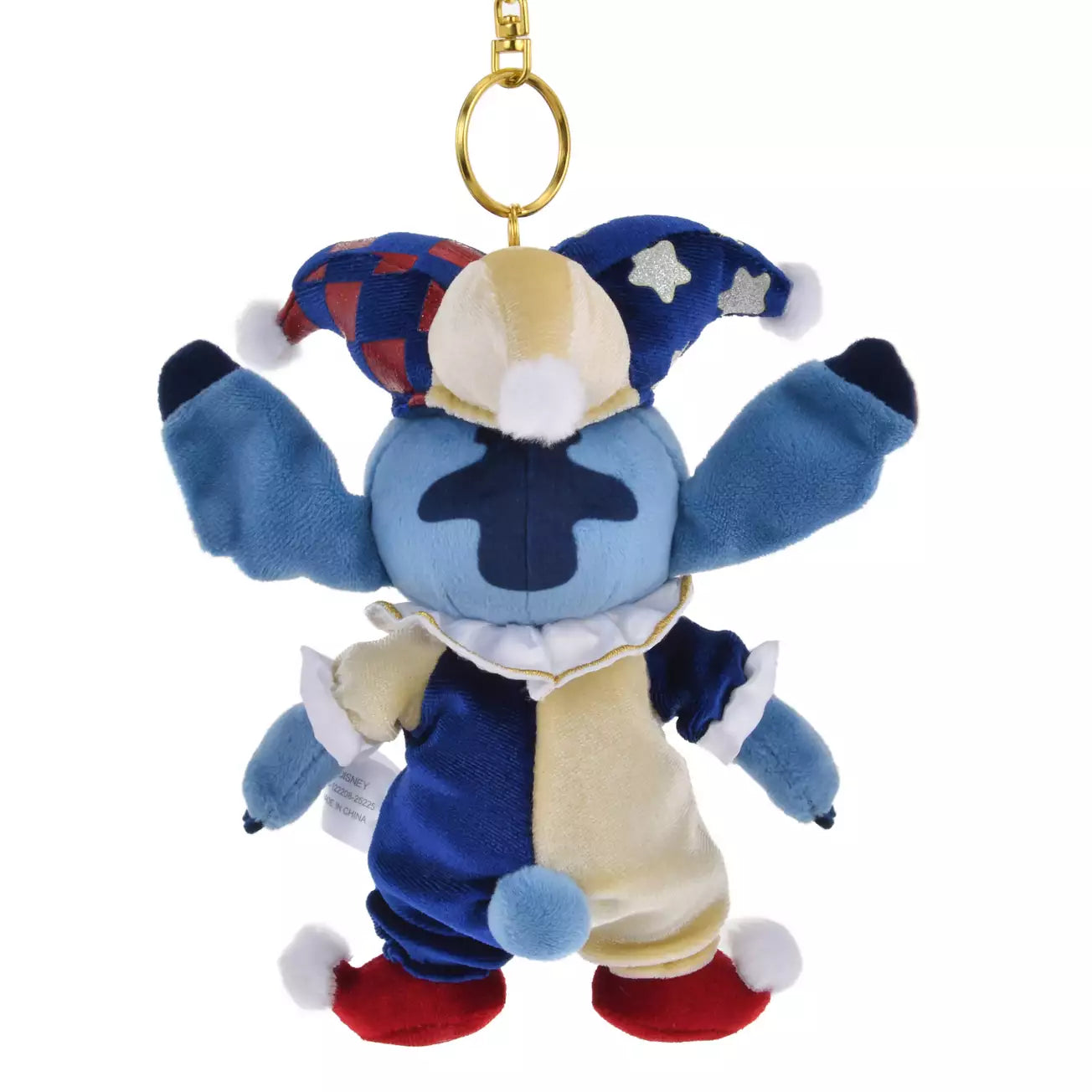 NOV 4 PREORDER - Japan Disney Store - Christmas 2025 - Pierrot Costume - Stitch - Plush Keychain
