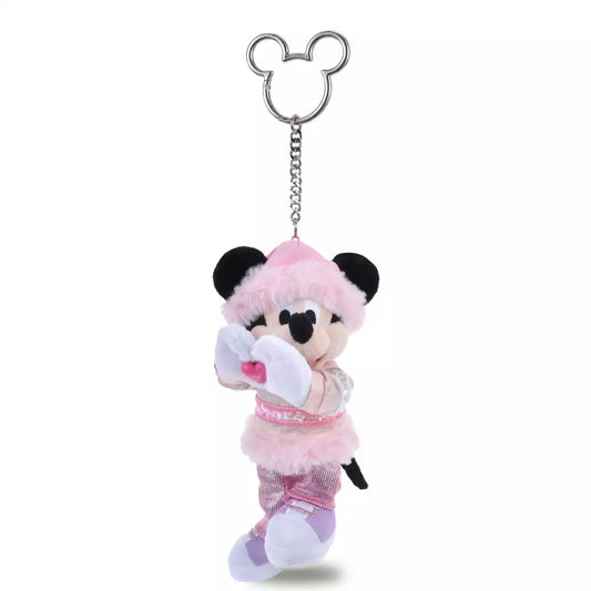 28 OCT PREORDER - Japan Limited - Happy Birthday Mickey - Pink Plush Keychain
