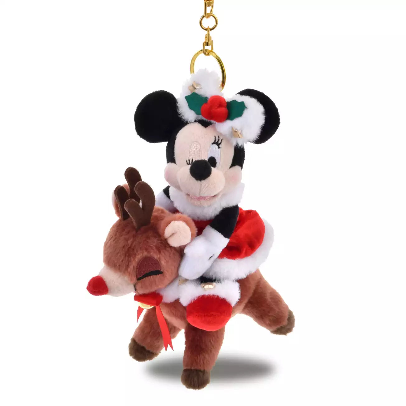 NOV 4 PREORDER - Japan Disney Store - Christmas 2025 - Minnie Mouse - Plush Keychain