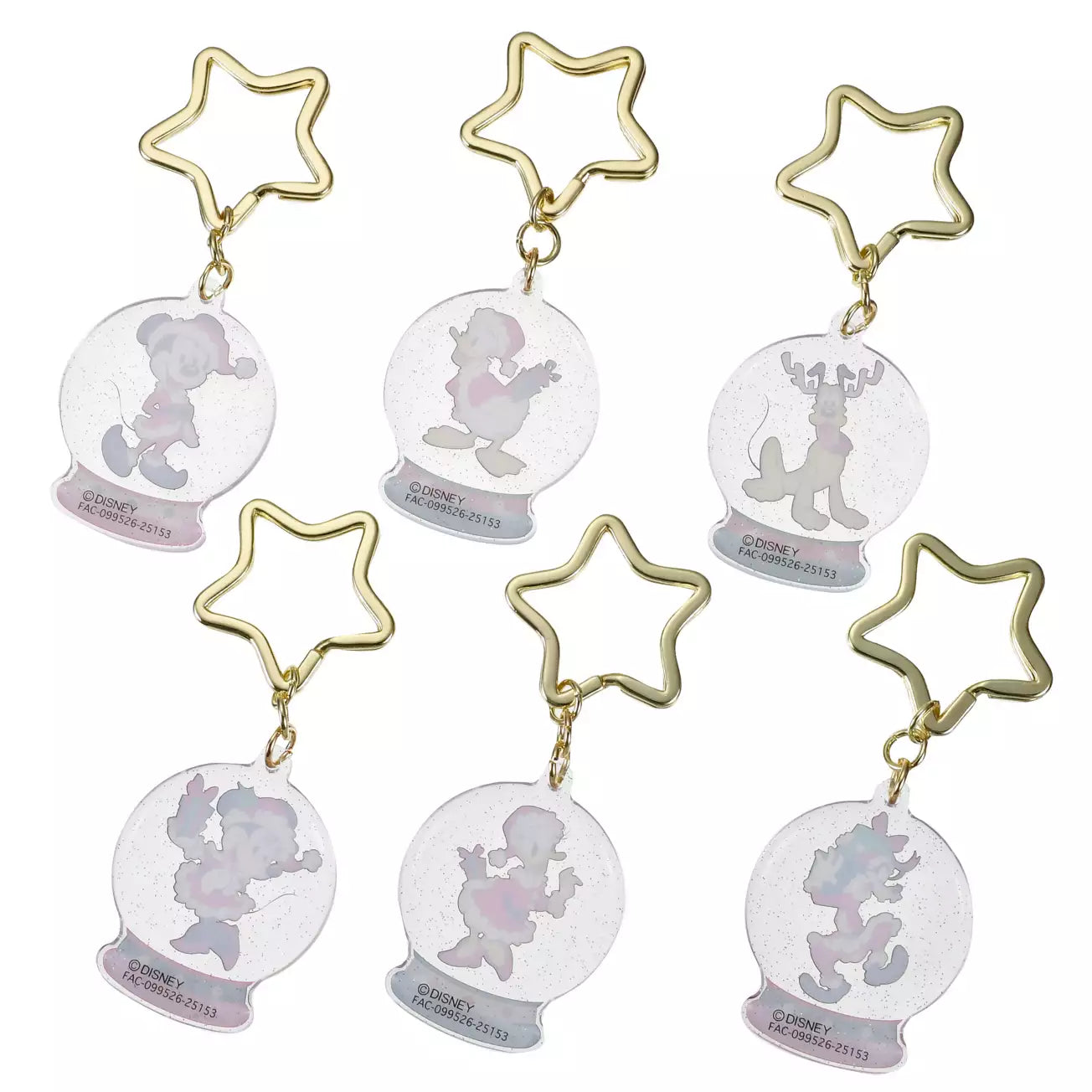 NOV 4 PREORDER - Japan Disney Store - Christmas 2025 - Mickey & Friends - Snow Globe Keychain - Blind Box