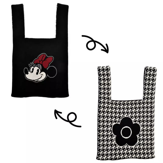 OCT 7 PREORDER - Japan Limited - Disney x Mary Quaint - Minnie Mouse - Knit Tote Bag