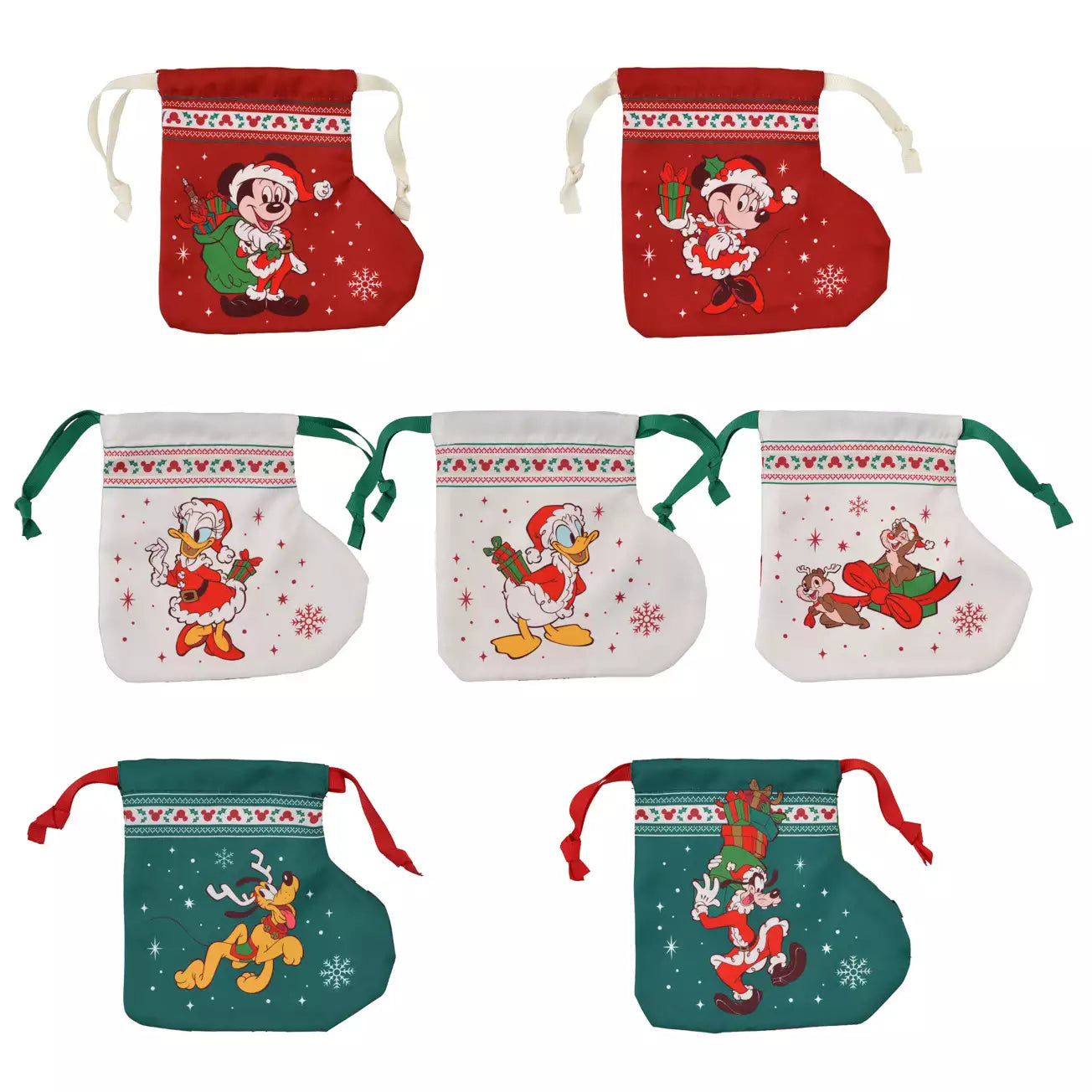 NOV 4 PREORDER - Japan Disney Store - Christmas 2025 - Mickey & Friends - Stocking Drawstring - Blind Box