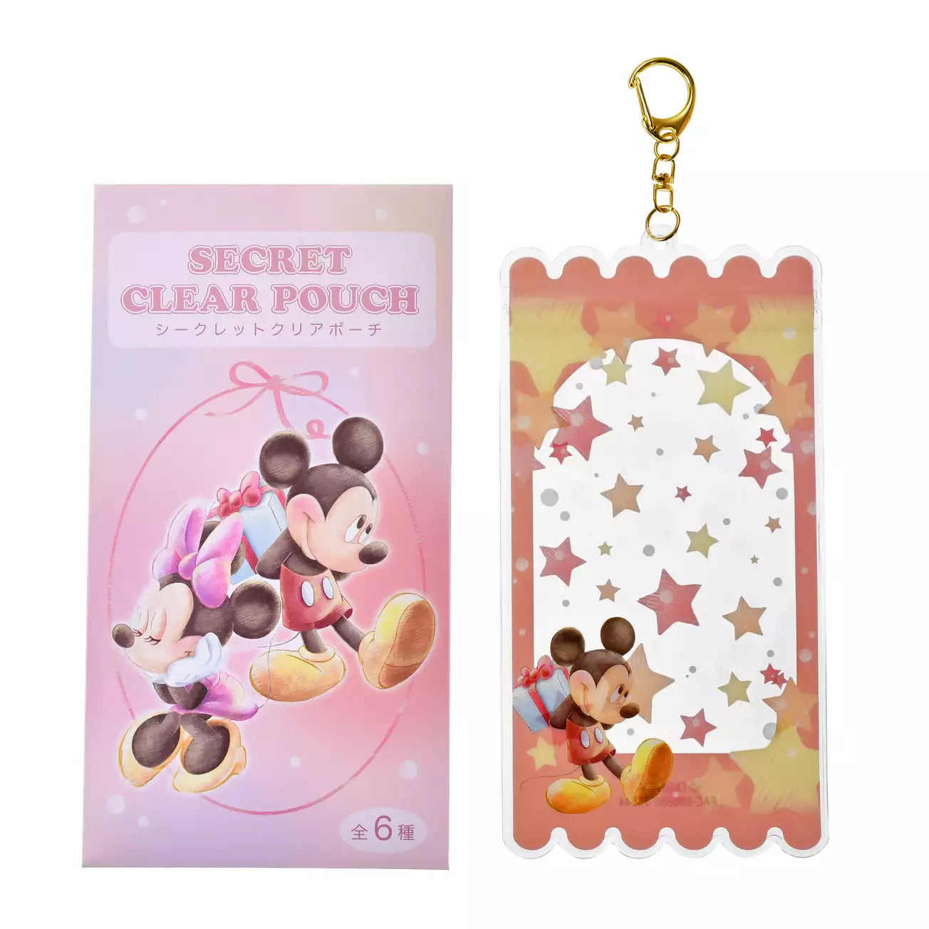 Japan Disney Store - Mickey & Friends - Clear Pouch Keychain - Blind Box