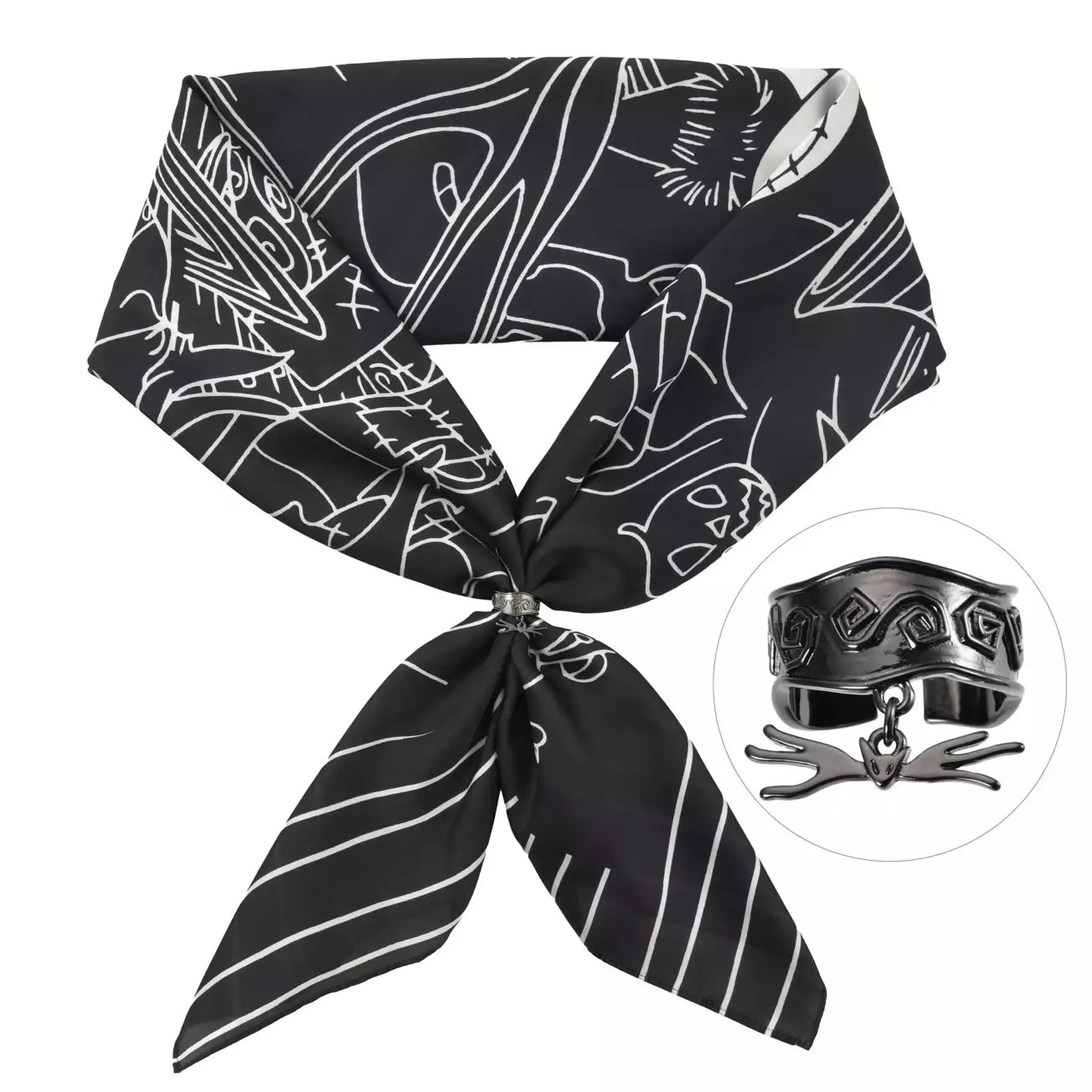 SEPT 16 PREORDER - Japan Limited - The Nightmare Before Christmas - Scarf and Ring Set