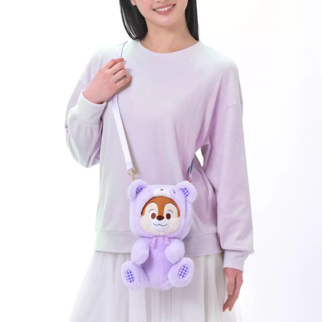 MARCH 10 PREORDER - Japan Disney Store - Chip 'n' Dale Collection - Chip Plush Multi Pochette Bag