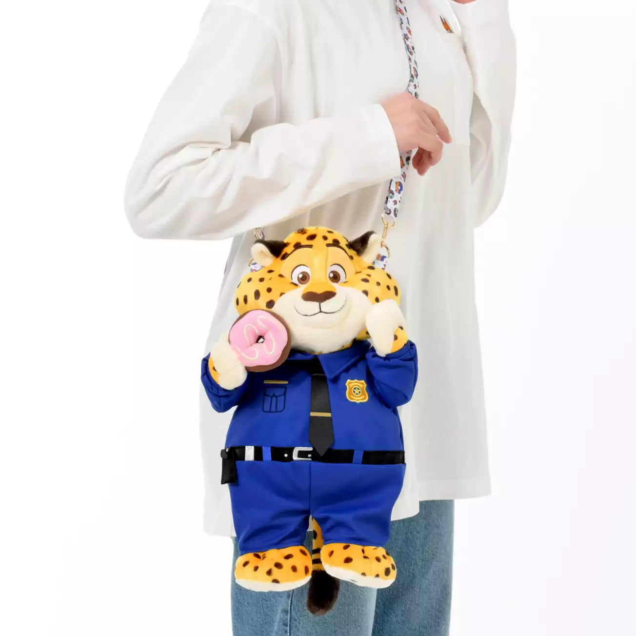 FEB 9 PREORDER - Japan Disney Store - Zootopia - 10th Anniversary Collection - Clawhauser - Multi-Pouch Plush Bag