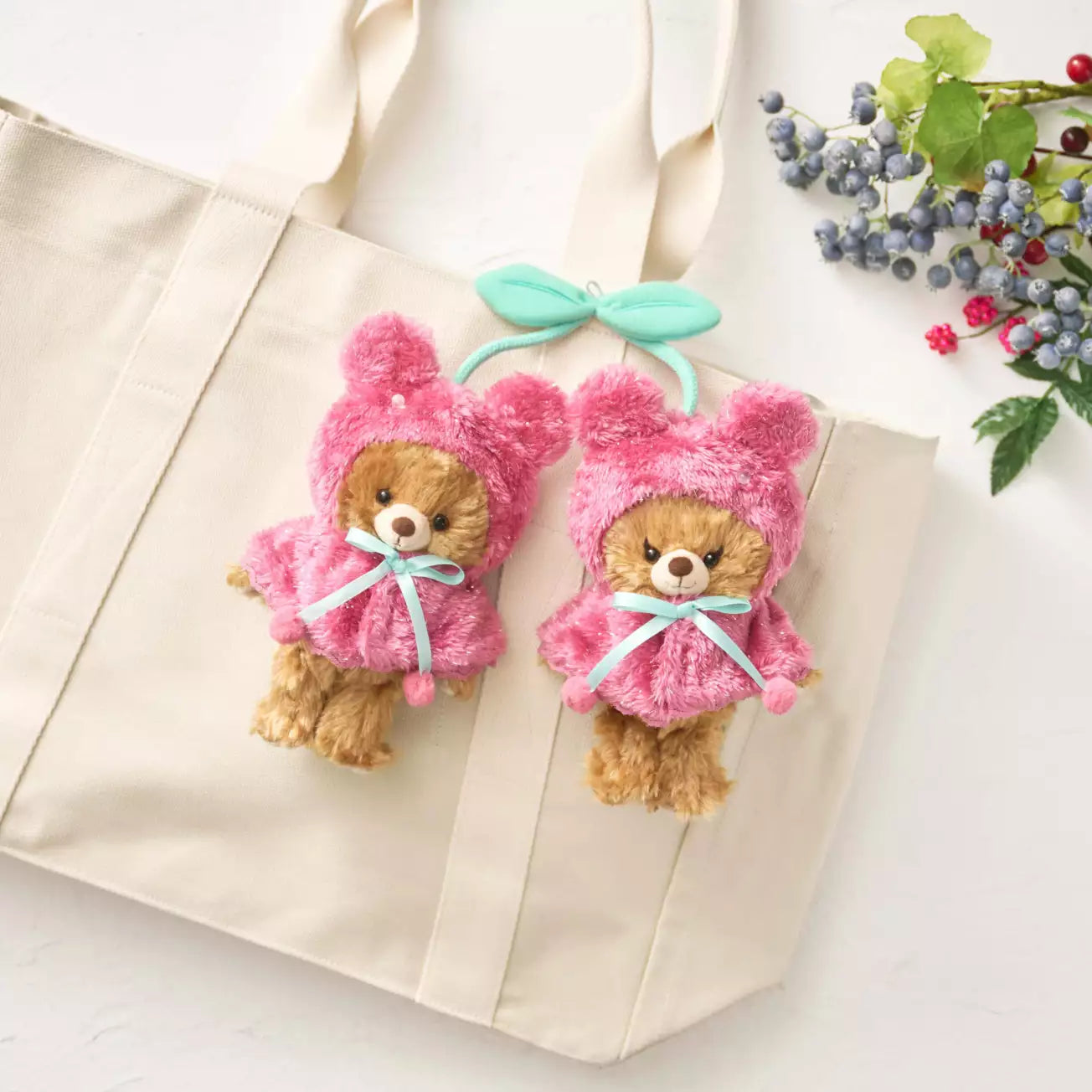 JAN 27 PREORDER - Japan Disney Store - Glossy Fruits - UniBearsity - Plush Keychain Costume