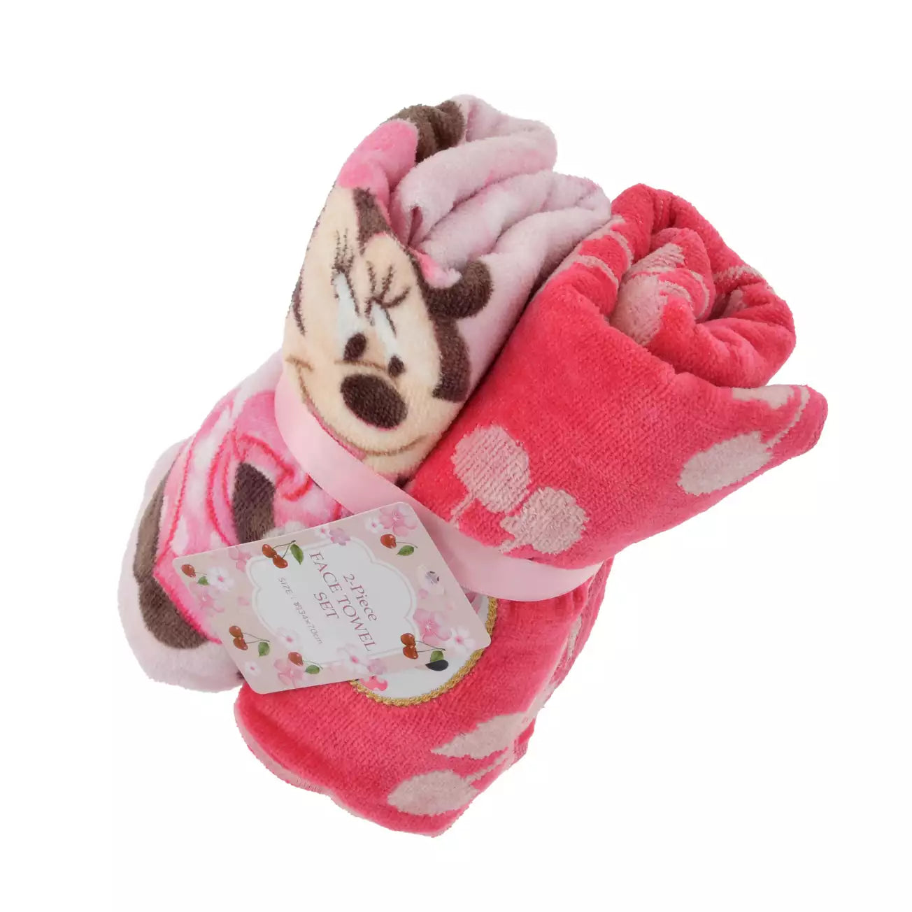 JAN 12 PREORDER - Japan Disney Store - Sakura 2026 - Minnie & Figaro Face Towel Set