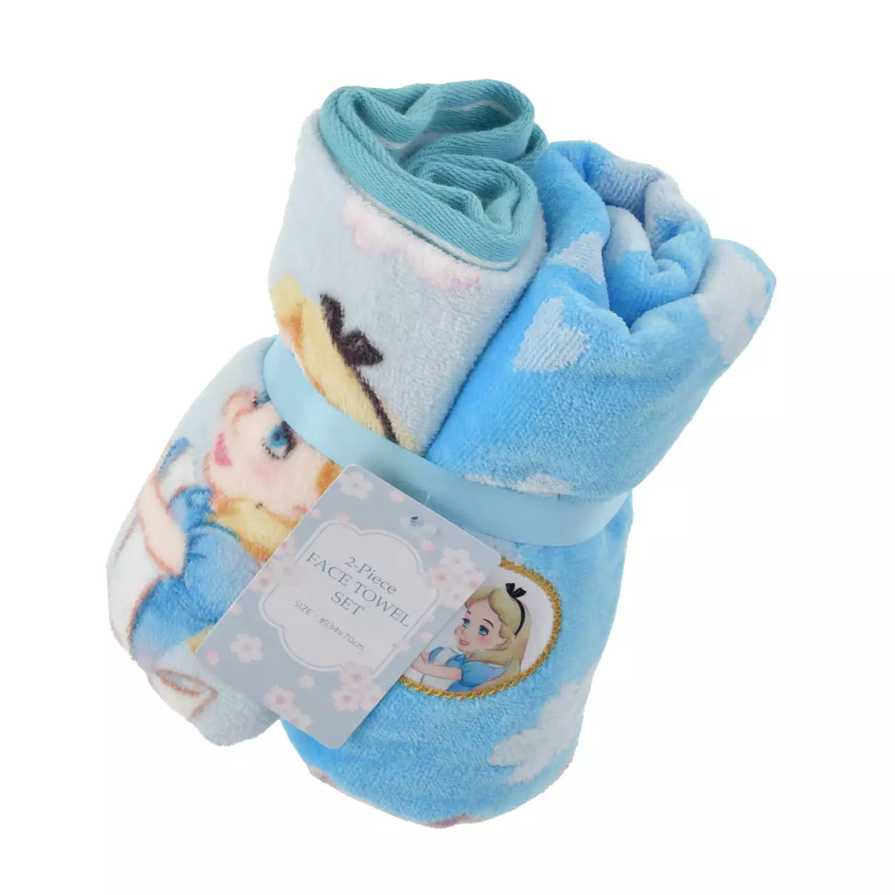 JAN 12 PREORDER - Japan Disney Store - Sakura 2026 - Alice in Wonderland & Dinah - Face Towel Set