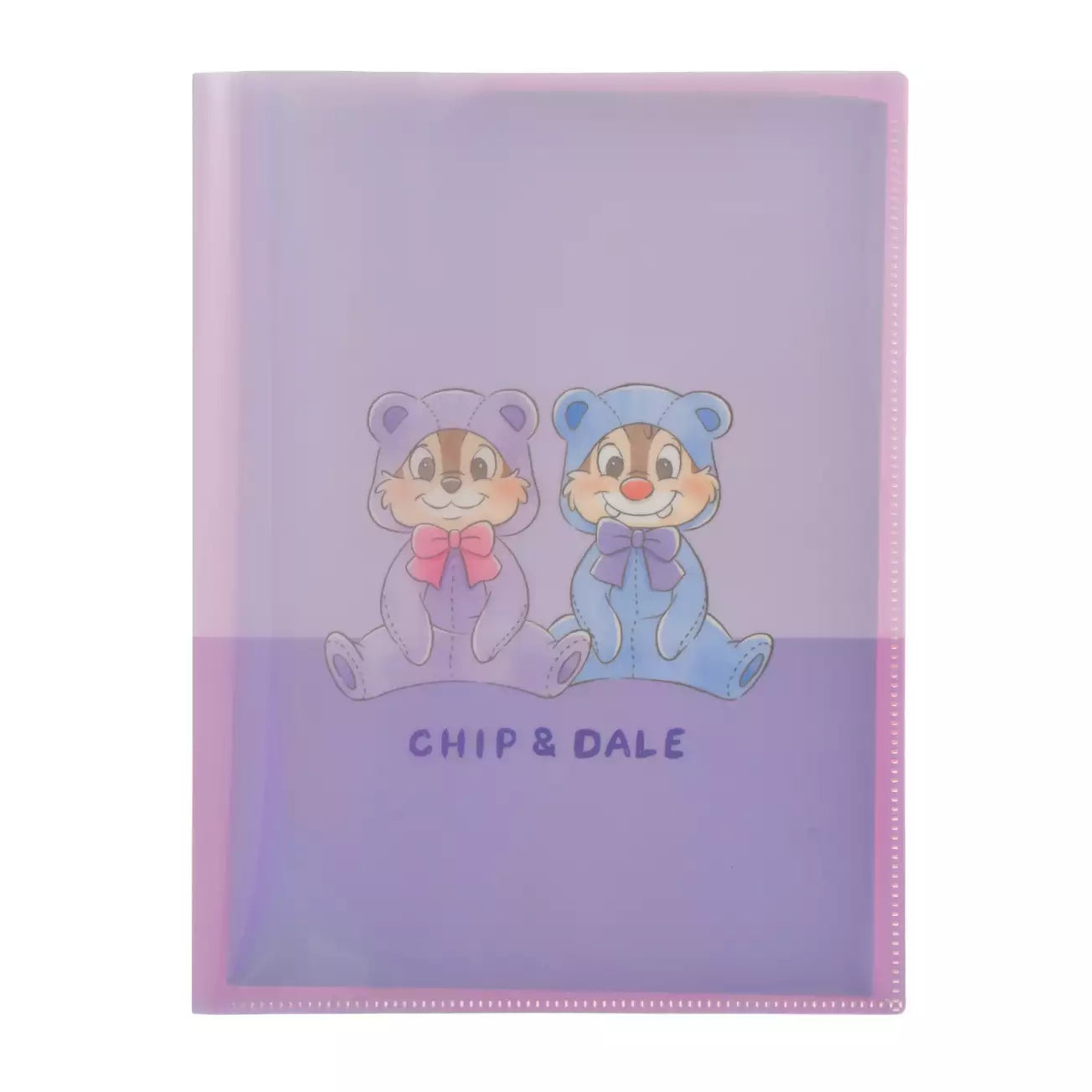 MARCH 10 PREORDER - Japan Disney Store - Chip 'n' Dale Collection - Chip, Dale & Clarice - Holographic Clear File 2-Pocket