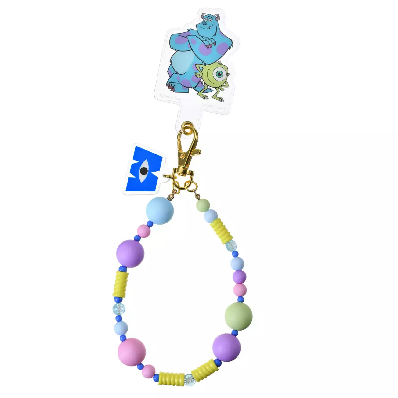 Japan Disney Store - Monsters Inc - Mike & Sully - Smartphone Wrist Strap / Charm