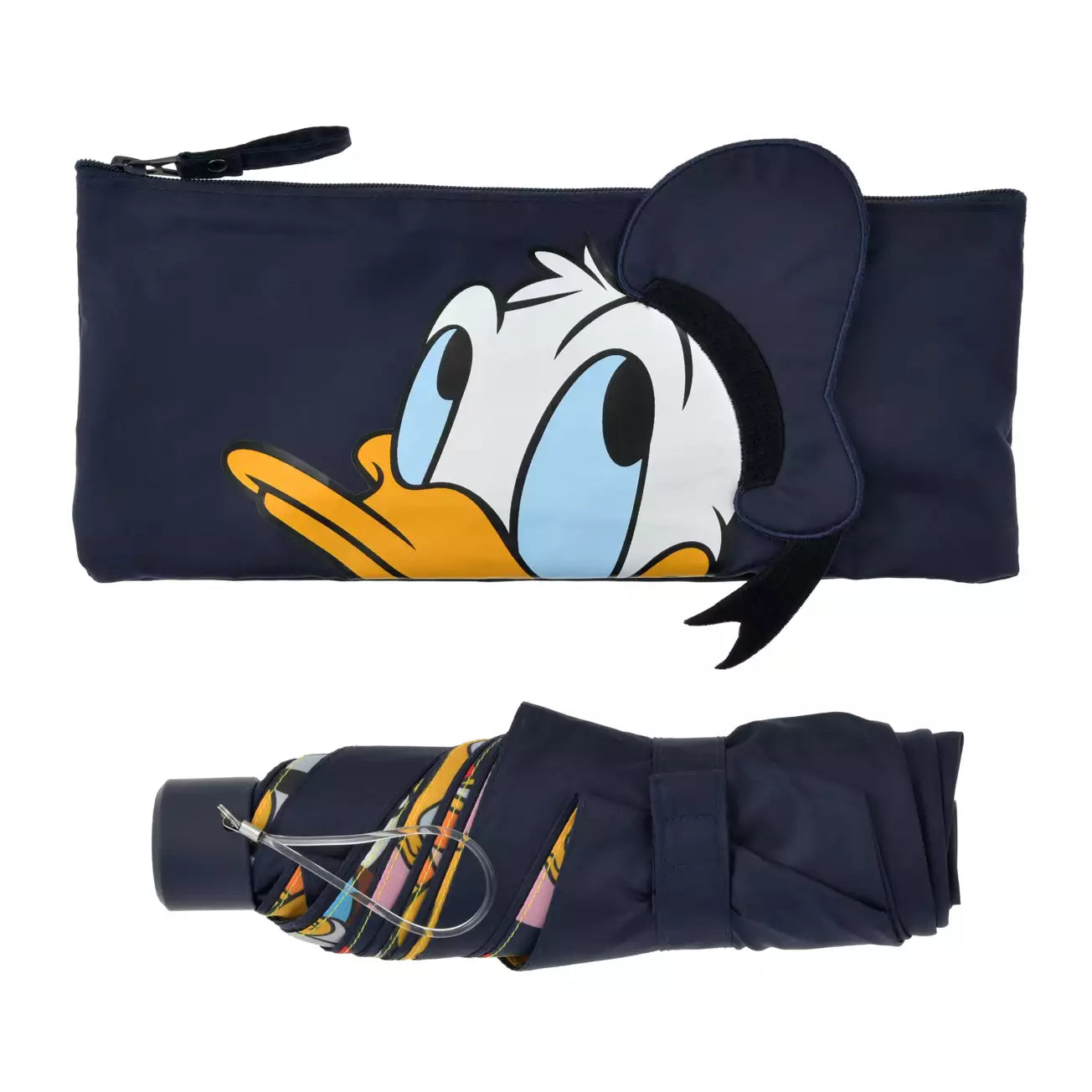 Japan Disney Store - Donald Duck Folding Umbrella - Sun & Rain