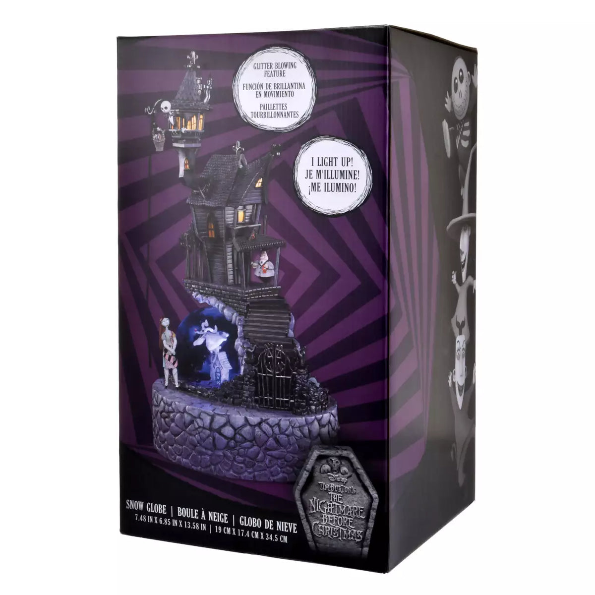 SEPT 7 PREORDER - Japan Disney Store - The Nightmare Before Christmas - Light-Up Snow Globe