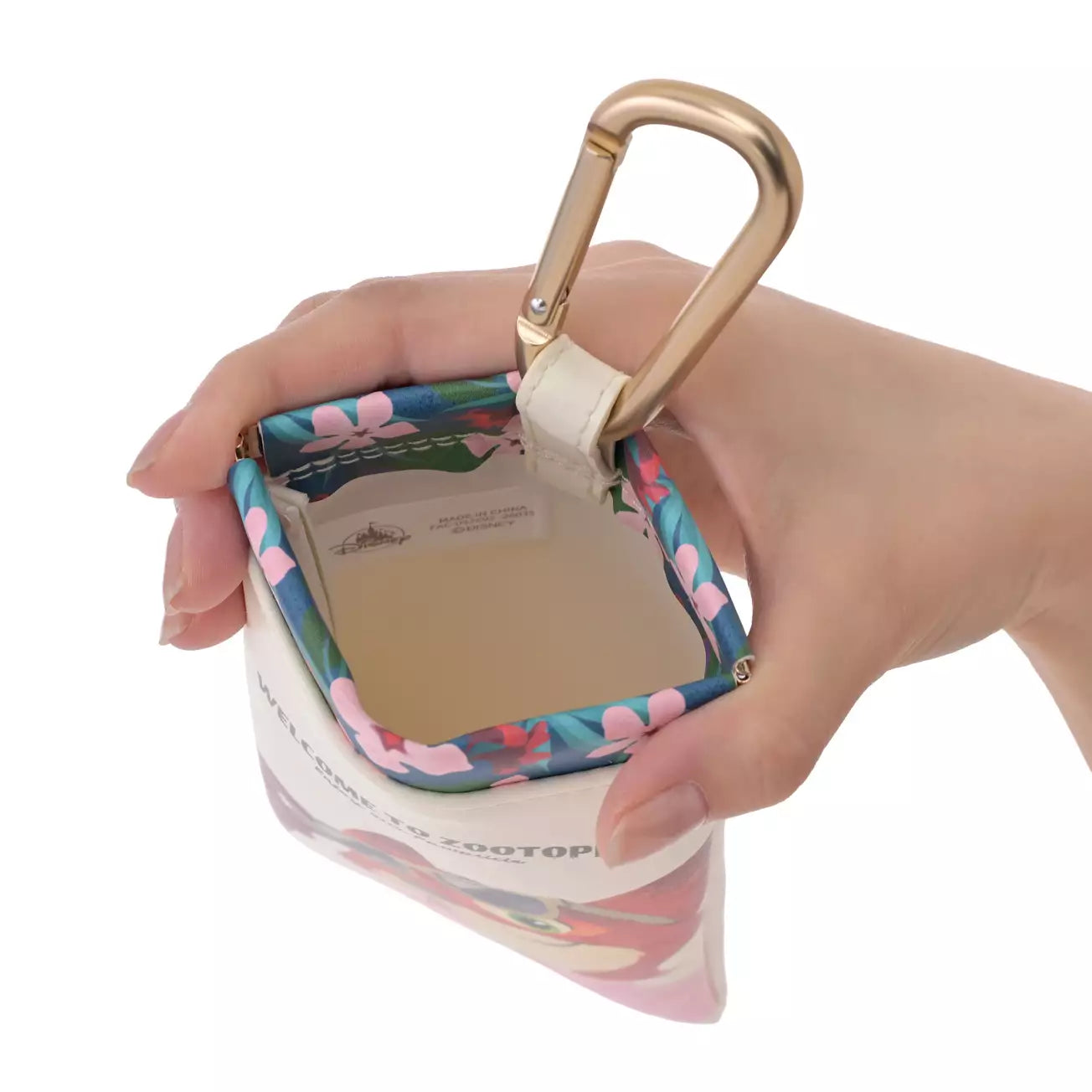 AUG 3 PREORDER - Japan Disney Store - Tropical Zootopia - Nick Wilde Pouch with Spring Clasp & Carabiner