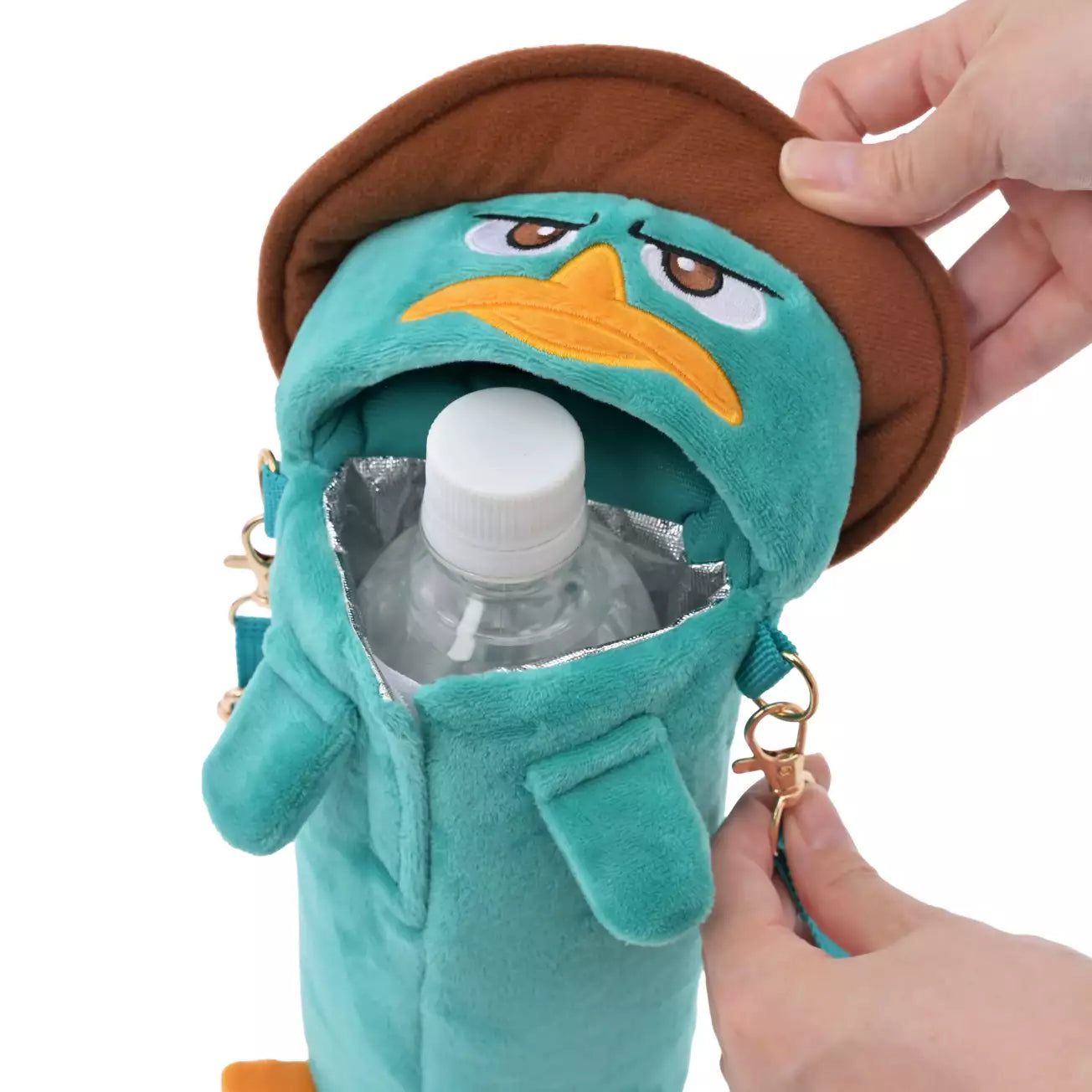 AUG 18 PREORDER - Japan Disney Store - Phineas & Ferb - Agent P Pet Bottle Cover with Strap