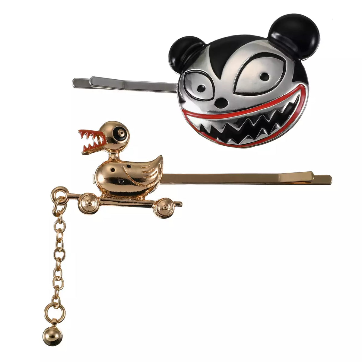 SEPT 7 PREORDER - Japan Disney Store - The Nightmare Before Christmas - Vampire Teddy & Killer Duck Hairpin Set