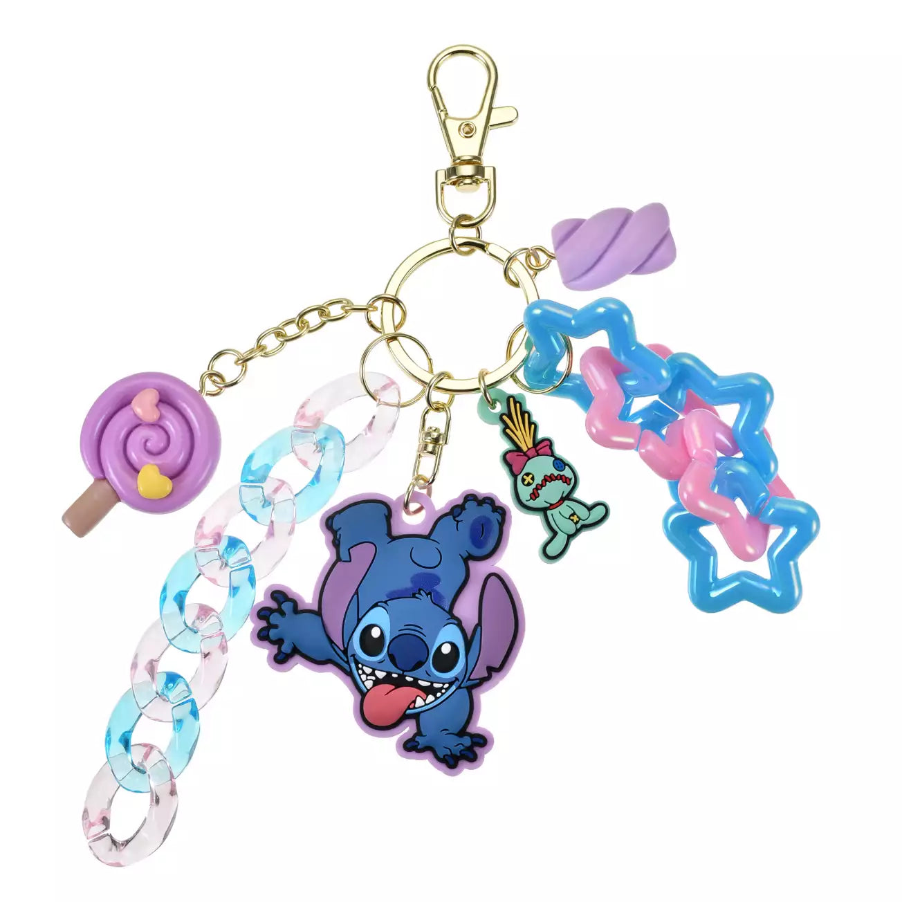 Japan Disney Store -Stitch & Scrump - Jingling Sweets Keychain