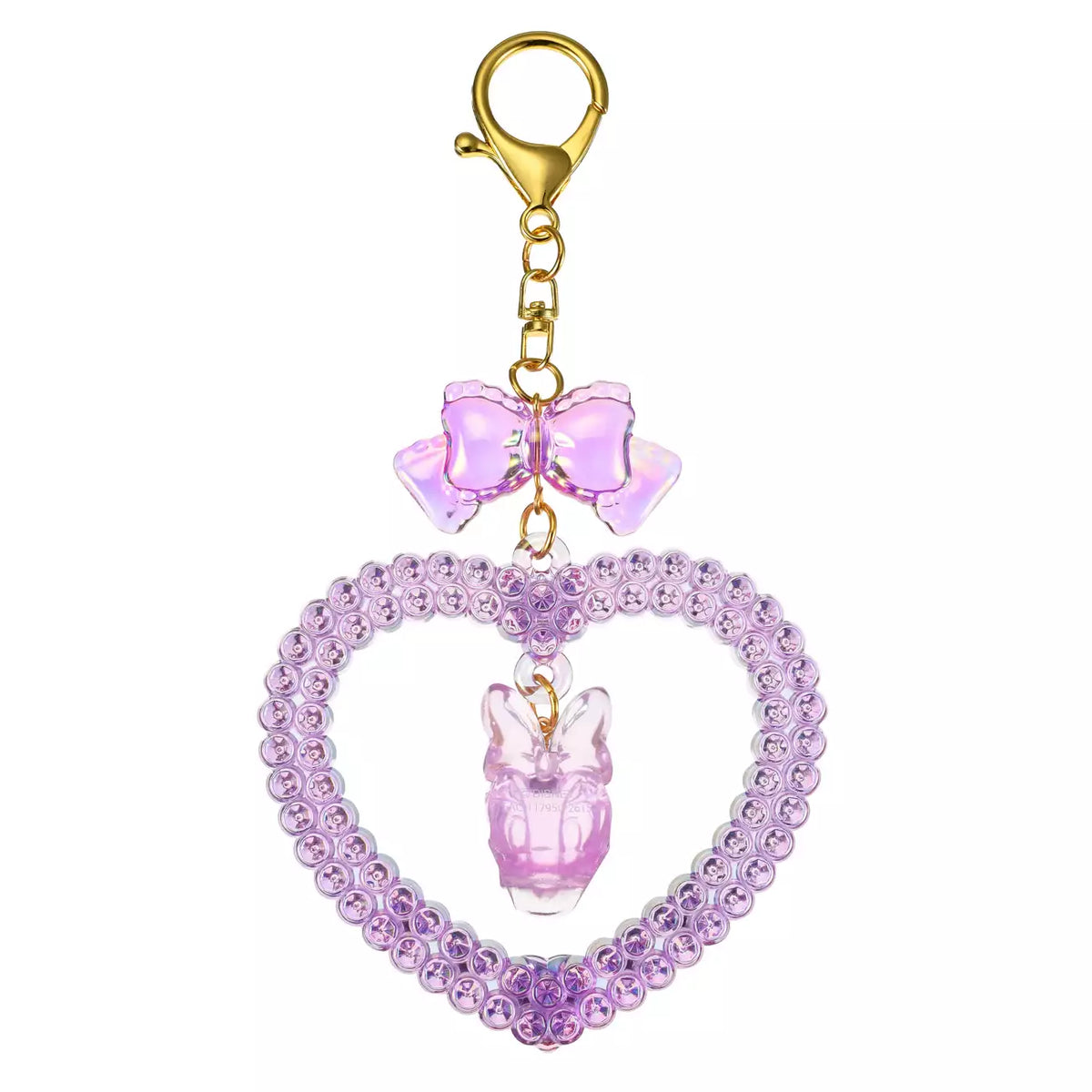 Japan Disney Store - Daisy Duck Keychain - Heart Design