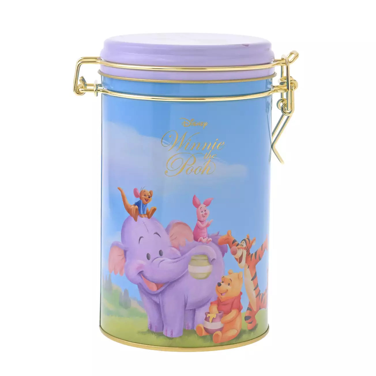 JULY 28 PREORDER - Japan Disney Store - Winnie the Pooh - Roo & Lumpy - Pooh & Friends Cookies in a Canister Tin