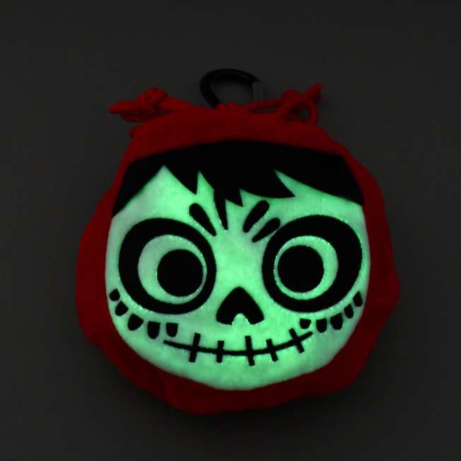 AUG 21 PREORDER - Japan Disney Store - Coco -Miguel Snack Pasta in a Drawstring Pouch - Glow-in-the-Dark with Carabiner