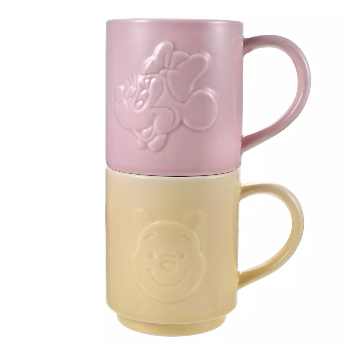 Japan Disney Store - Minnie Mouse - Stackable Mug - Embossed Face & Logo