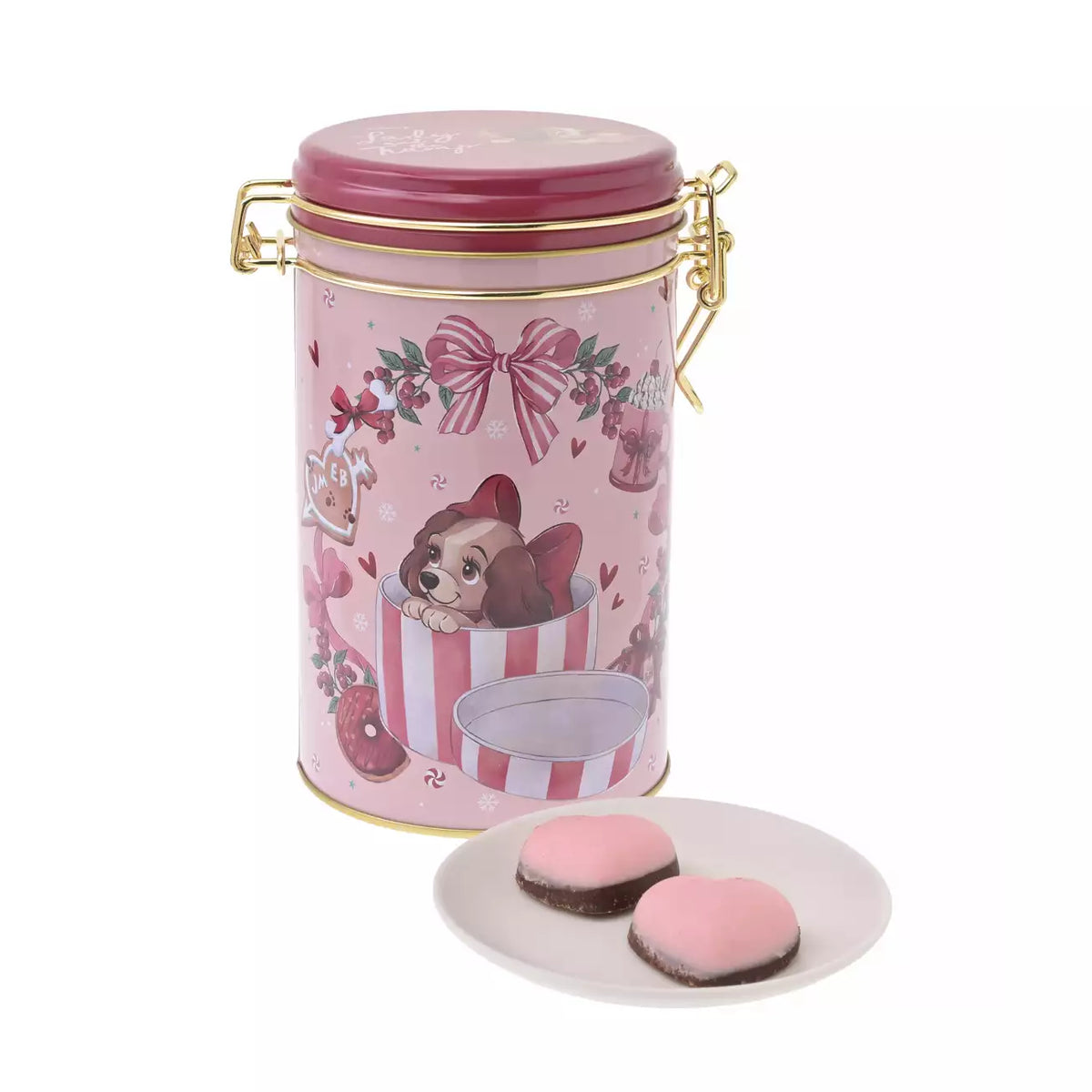 NOV 2 PREORDER - Japan Disney Store - Christmas 2026 - Lady Chocolate Crunch in a Canister Tin