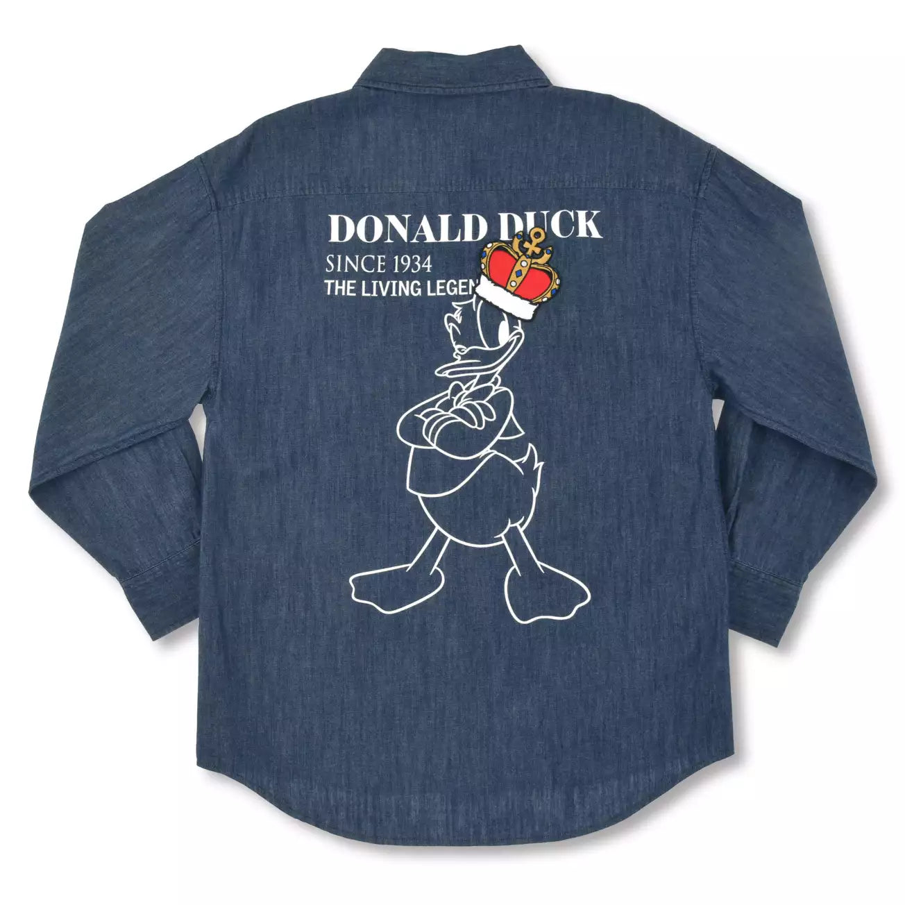 JAPAN LIMITED - Donald the King Birthday - Cotton Long Sleeve Blue Shirt