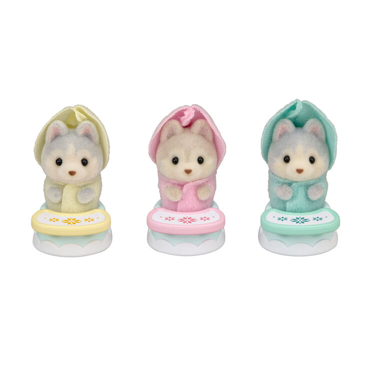 Japan Limited - Sylvanian Families - Husky Triplets - Baby Chair Set