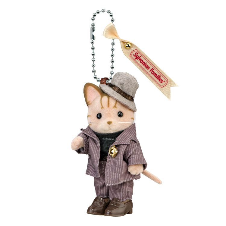 Sylvanian Families Japan - Calico Cat Brother Keychain - Outing Outfit