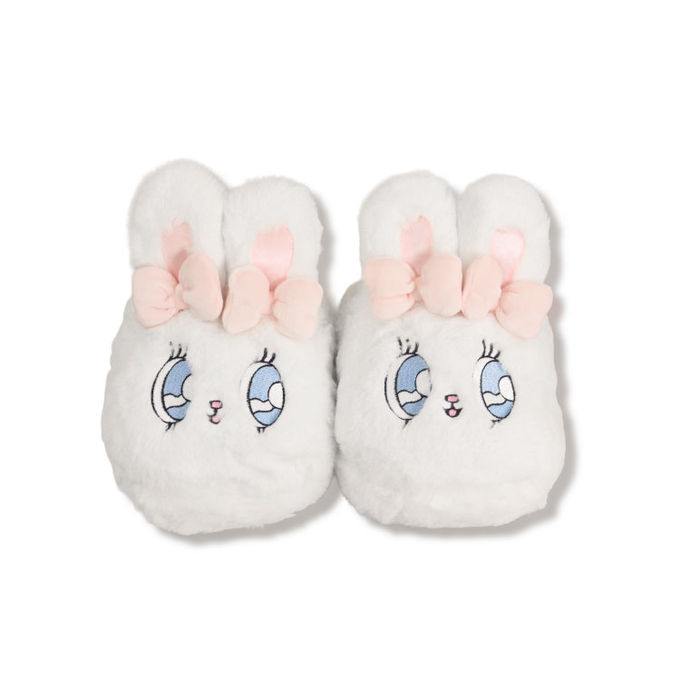 Esther Bunny Japan - Cream Bunny - Plush Slippers - One Size