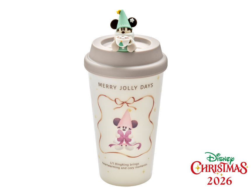 NOV 1 PREORDER - Tokyo Disney Resort - Christmas 2026 - Merry Lil Ring Ring - Souvenir Tumbler with Lid Cap