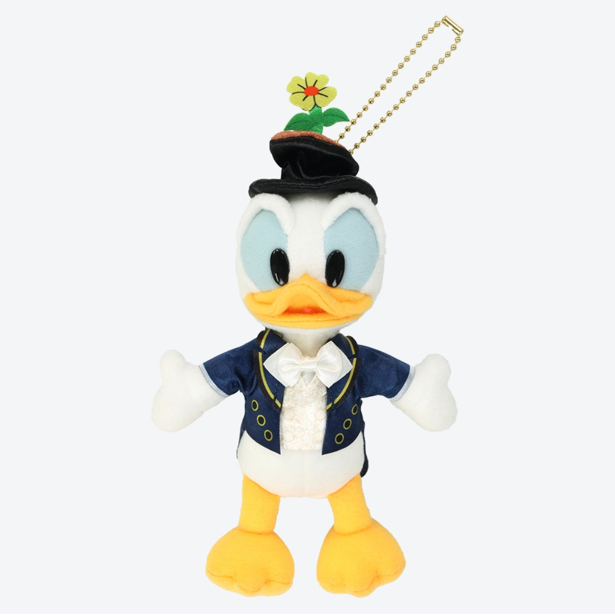 Tokyo Disney Resort - Tokyo Disneyland - The Diamond Variety Muster - Donald Duck Plush Keychain / Pin (2 Outfits)