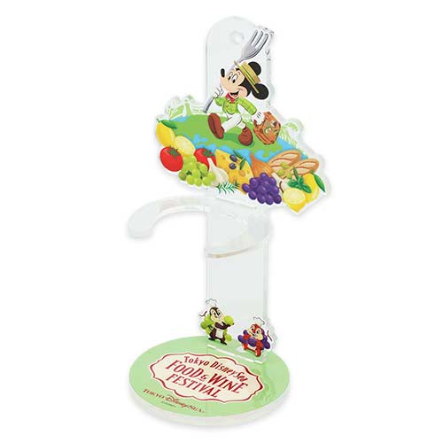 DISNEYSEA LIMITED - Food & Wine - Mickey Plush Keychain / Badge Stand