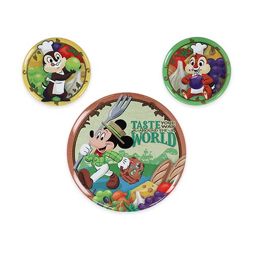 DISNEYSEA LIMITED - Food & Wine - Can Badge Set