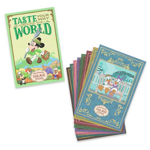 DISNEYSEA LIMITED - Food & Wine - Postcard Set