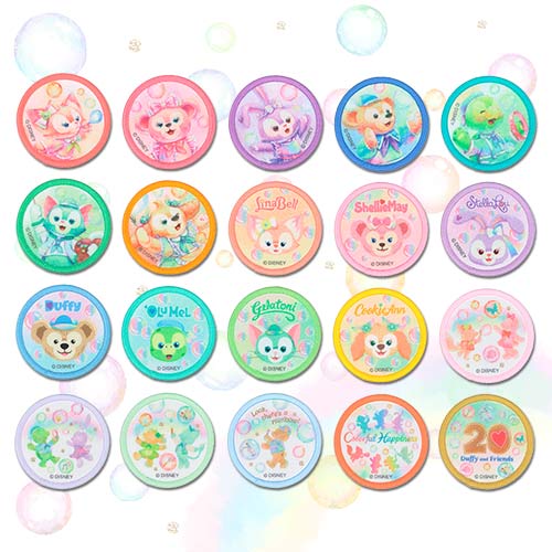 DISNEYSEA LIMITED - Duffy 20th Anniversary - Patch Blind Box - Full Set
