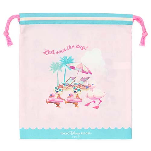 JUNE PREORDER - Tokyo Disney Resort - Sunny Sunny Summer - Drawstring Bag