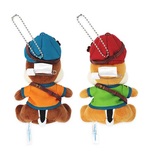 DISNEYSEA LIMITED - Dreams Take Flight - Chip & Dale - Plush Keychain / Pin