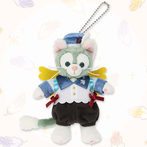 (SEPT 3 PREORDER) DISNEYSEA LIMITED - Wishing Wings - Duffy & Friends - Gelatoni Plush Keychain / Pin