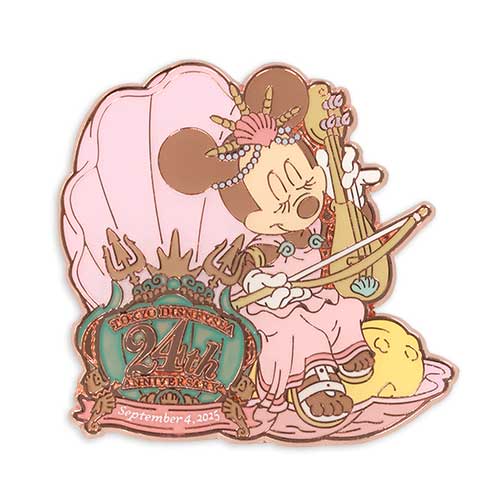 SEPT 4 PREORDER - Disneysea Limited - DisneySea 24th Anniversary - Minnie Mouse Pin