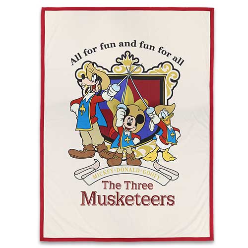 OCT 9 PREORDER - Tokyo Disney Resort - The Three Musketeers - Blanket