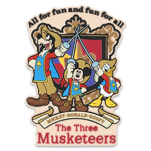 OCT 9 PREORDER - Tokyo Disney Resort - The Three Musketeers - Magnet