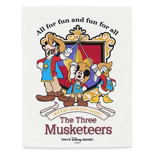 OCT 9 PREORDER - Tokyo Disney Resort - The Three Musketeers - Fabric Poster
