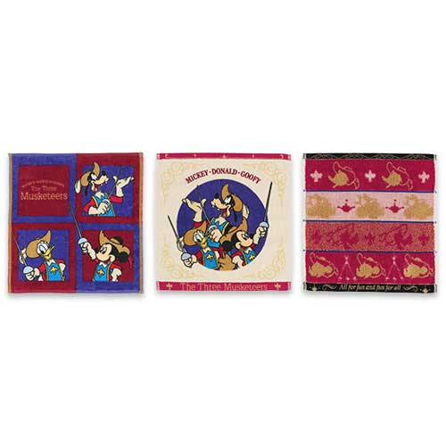 OCT 9 PREORDER - Tokyo Disney Resort - The Three Musketeers - Mini Towel Set