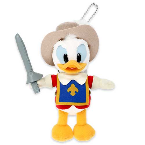 OCT 9 PREORDER - Tokyo Disney Resort - The Three Musketeers - Donald Duck Plush Keychain / Pin