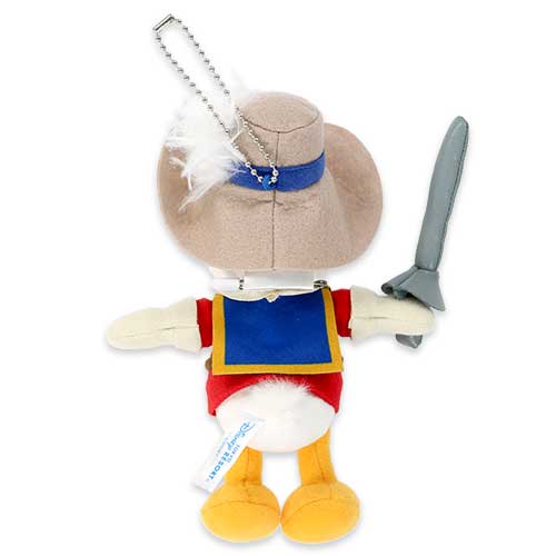 OCT 9 PREORDER - Tokyo Disney Resort - The Three Musketeers - Donald Duck Plush Keychain / Pin